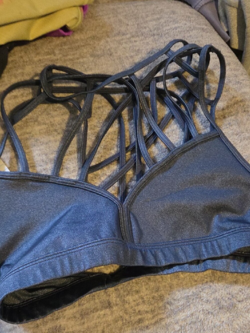Reebok Navy Strappy Sports Bra
